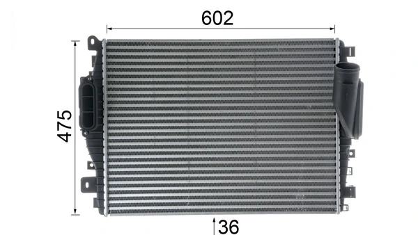 Radiador de intercooler Jaguar S-type CCX