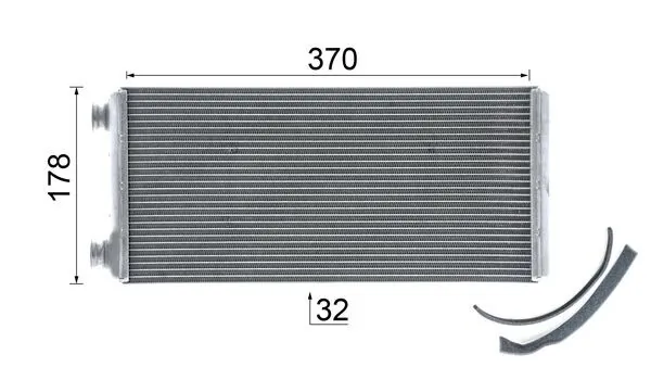 AH5000P Mahle Original Радиатор отопителя салона