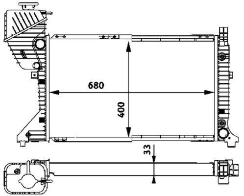 Радиатор CR727000P Mahle Original