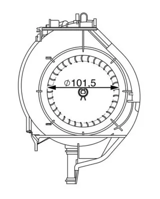 AB266000S Mahle Original Электромотор печки