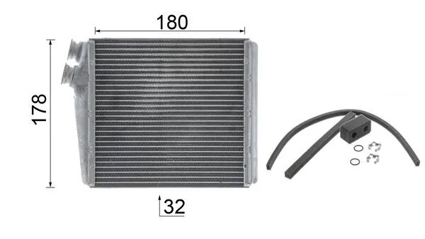 Радиатор печки (отопителя) Mahle Original AH192000P цена, от 38.47 USD