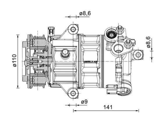 Купить ACP1491000P Mahle Original Компрессор климатической установки