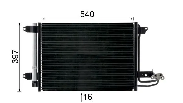 Конденсатор кондиционера Mahle Original AC324000S цена, от 90.33 USD