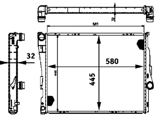 Купить CR457000P Mahle Original Радиатор водяной