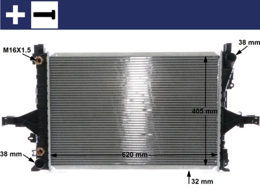 Купить CR1547000S Mahle Original Радиатор водяной