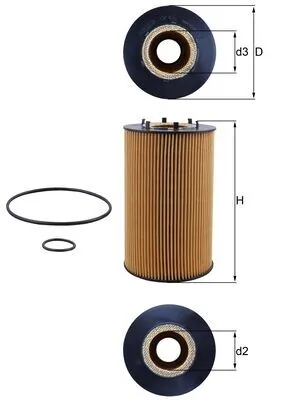 OX435D Mahle Original Масляный фильтр двигателя