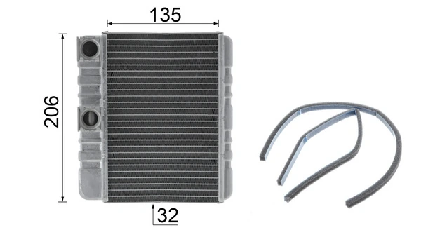 AH87000P Mahle Original Радиатор отопителя салона