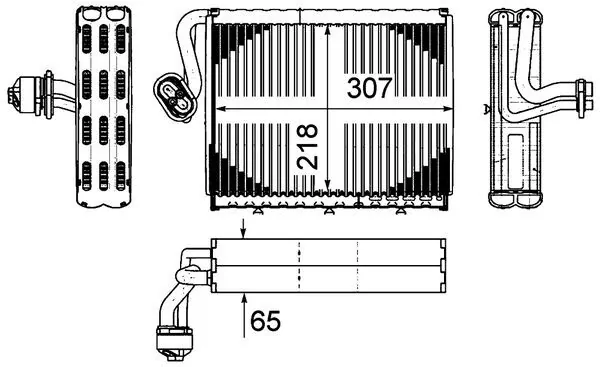 Vaporizador de aparelho de ar condicionado Mercedes S C216
