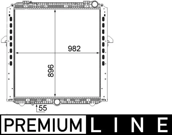 CR865000P Mahle Original Радиатор основной