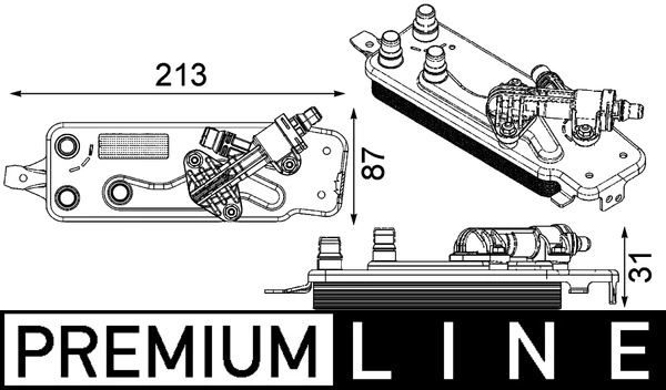 CLC90000P Mahle Original Радиатор охлаждения, АКПП