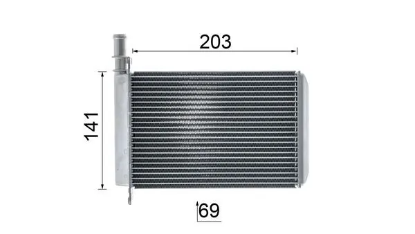 CI642000P Mahle Original Охладитель наддувочного воздуха