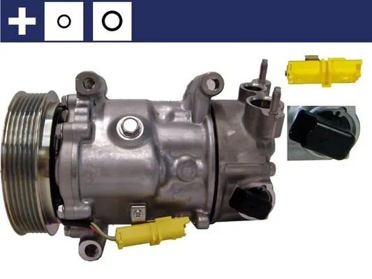 Compressor de aparelho de ar condicionado Peugeot 207 WA, WC