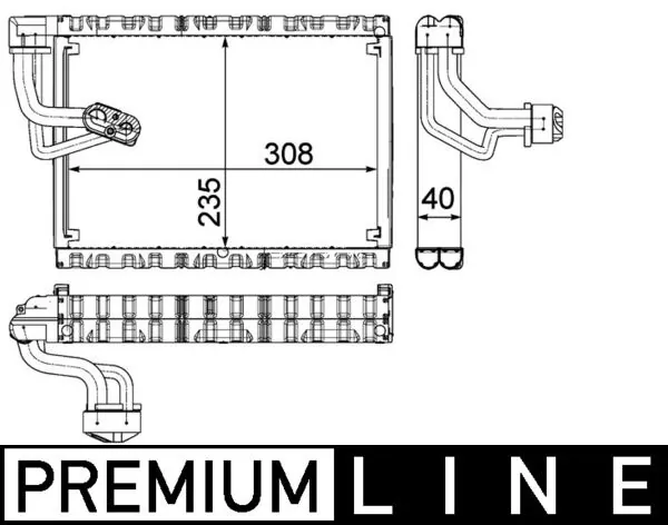 AE90000P Mahle Original Радиатор отопителя салона