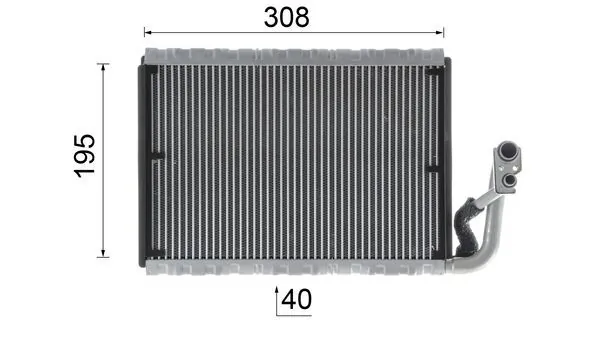 AE91000P Mahle Original Радиатор отопителя салона
