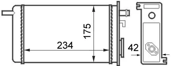Radiador de forno (de aquecedor) Renault Trafic 1 TXX
