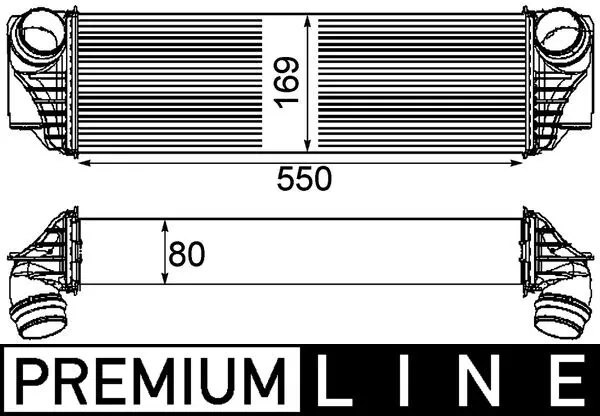 CI185000P Mahle Original Охладитель наддувочного воздуха