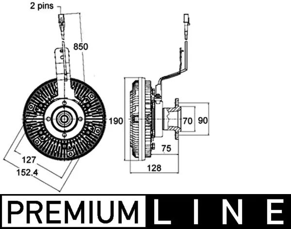 CFC134000P Mahle Original Гидромуфта привода вентилятора