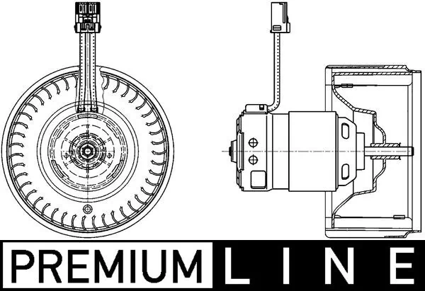 AB71000P Mahle Original Электромотор печки