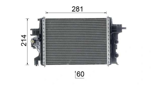 Радиатор охлаждения двигателя, правый Mahle Original CR2634000P