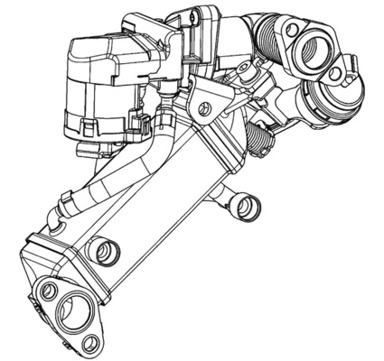 Радиатор системы EGR рециркуляции выхлопных газов Mahle Original CE11000P цена, от 493.18 USD