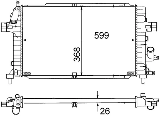 Радиатор CR1687000S Mahle Original