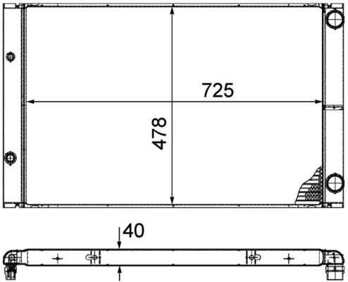 Радиатор CR576000P Mahle Original