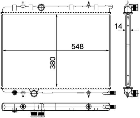 Купить CR515000P Mahle Original Радиатор водяной