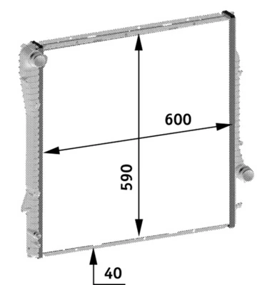 Радиатор 2050084 Polcar
