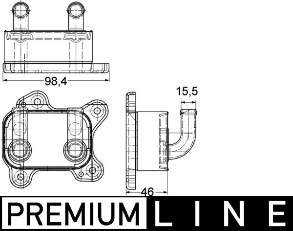 CLC168000P Mahle Original Радиатор АКПП