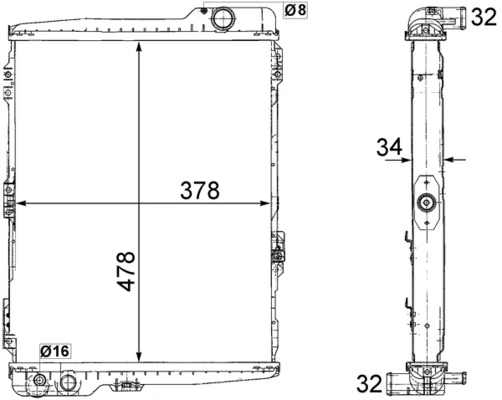 Радиатор CR253000S Mahle Original