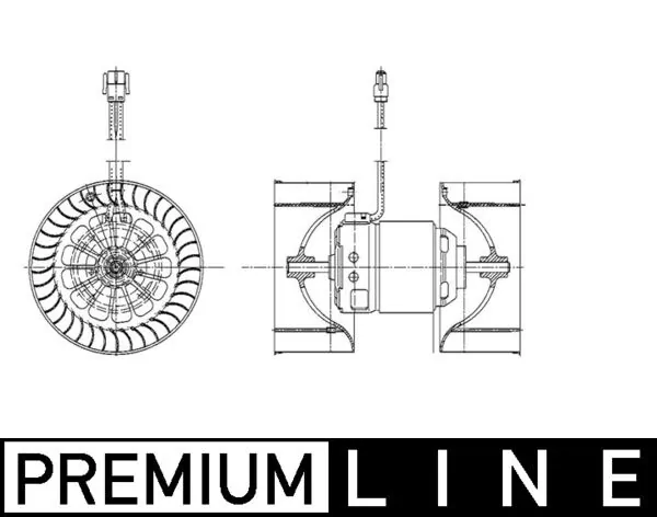 AB55000P Mahle Original Электромотор печки