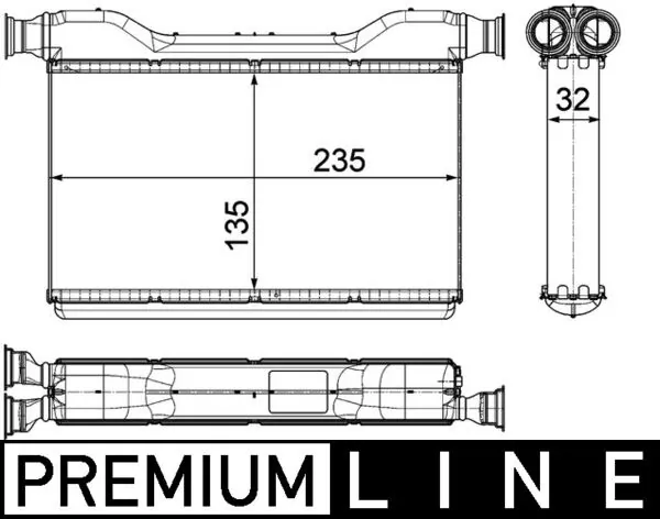AH189000P Mahle Original Радиатор отопителя салона