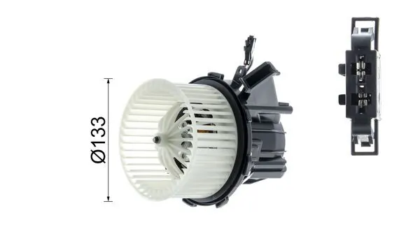 Купить AB114000P Mahle Original Электродвигатели (электродвигатель отопителя) или розетка прицепа штепсельная