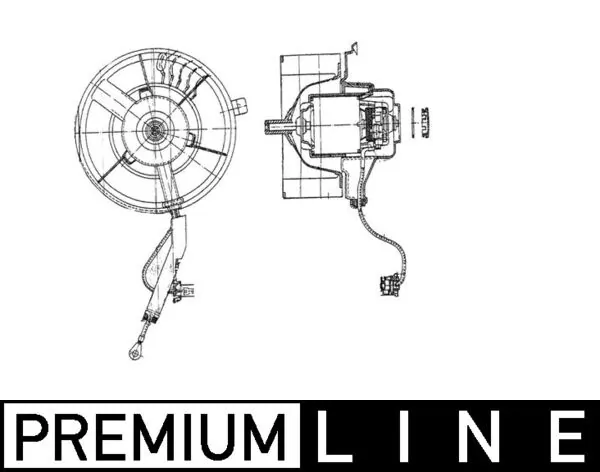 AB37000P Mahle Original Электромотор печки