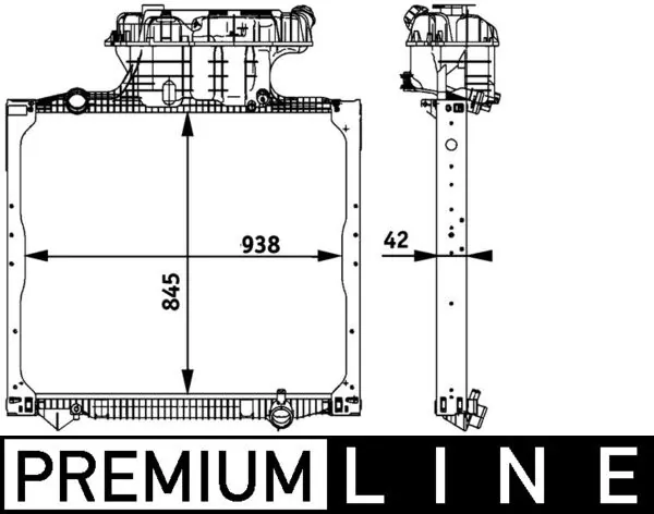 CR770000P Mahle Original Радиатор основной