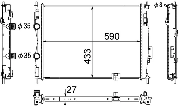 Радиатор 2759081 Polcar