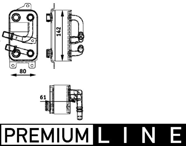 CLC43000P Mahle Original Радиатор охлаждения, АКПП