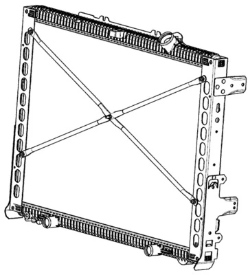 CR2097000P Mahle Original Радиатор основной