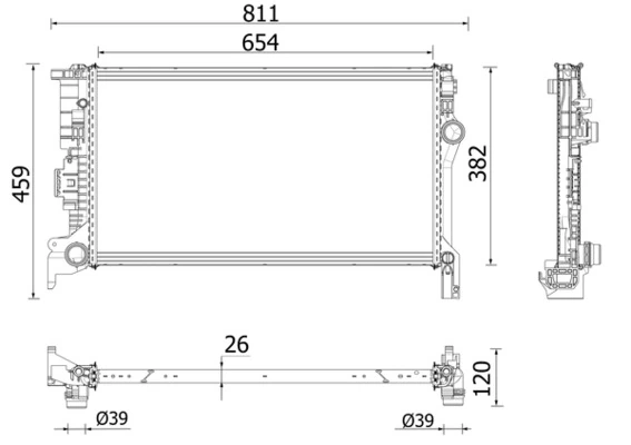 Compre Radiador de esfriamento de motor Volvo XC90 2