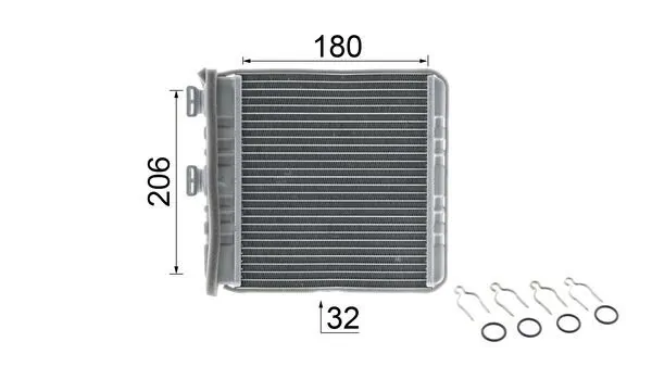 AH76000P Mahle Original Радиатор отопителя салона