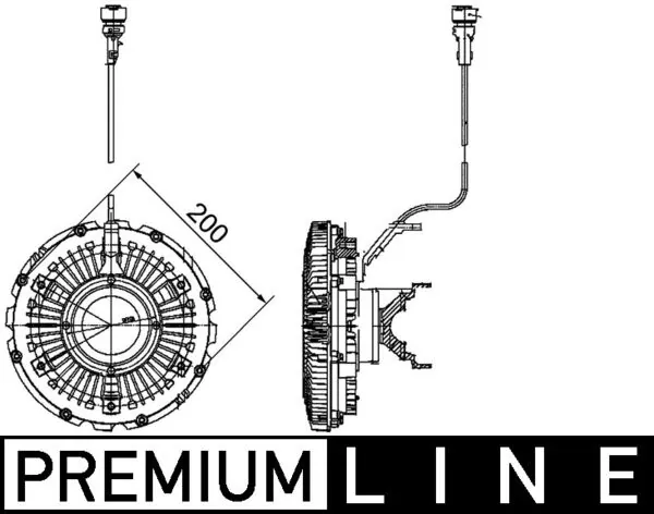 Acoplamento viscoso de ventilador de esfriamento Renault Trucks MAGNUM 4