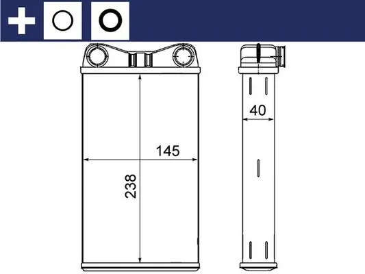 AH7000S Mahle Original Радиатор отопителя салона