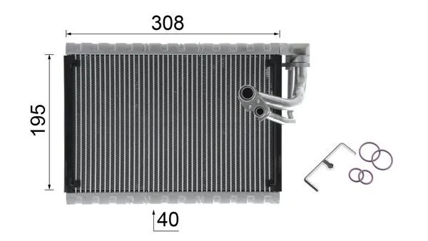 AE89000P Mahle Original Радиатор отопителя салона