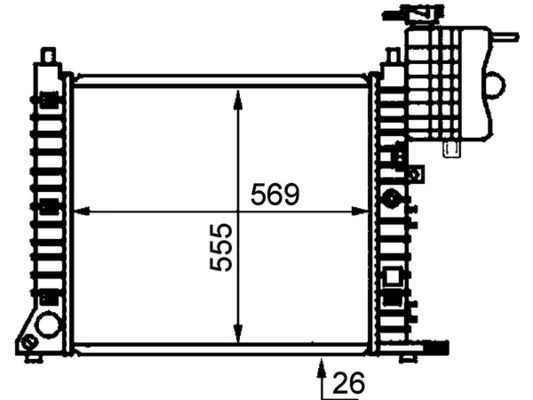 Купить CR679000P Mahle Original Радиатор водяной