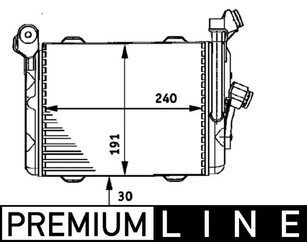CLC33000P Mahle Original Радиатор АКПП