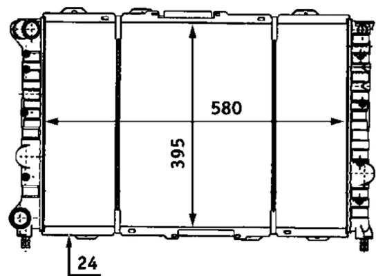 CR521000S Mahle Original Радиатор основной