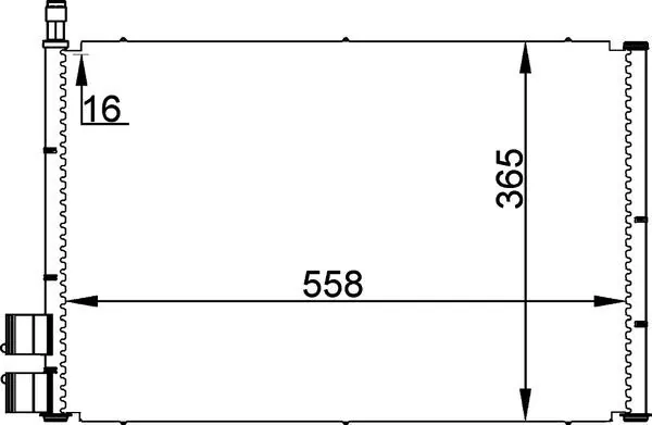 Конденсатор кондиционера Mahle Original AC298000P цена, от 60.18 USD