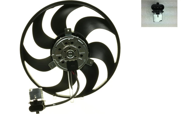 Ventilador elétrico de esfriamento montado (motor + roda de aletas) Opel Zafira A05
