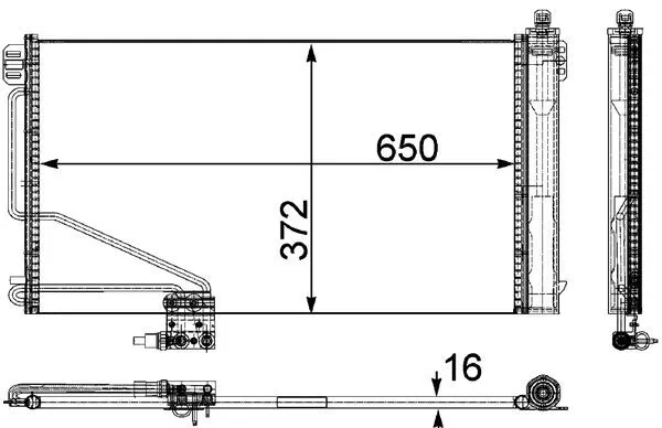 Радиатор охлаждения кондиционера HELLA E6569
