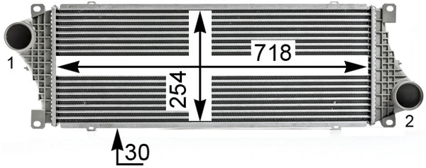 Radiador de intercooler Volkswagen LT 2DB, 2DE, 2DK
